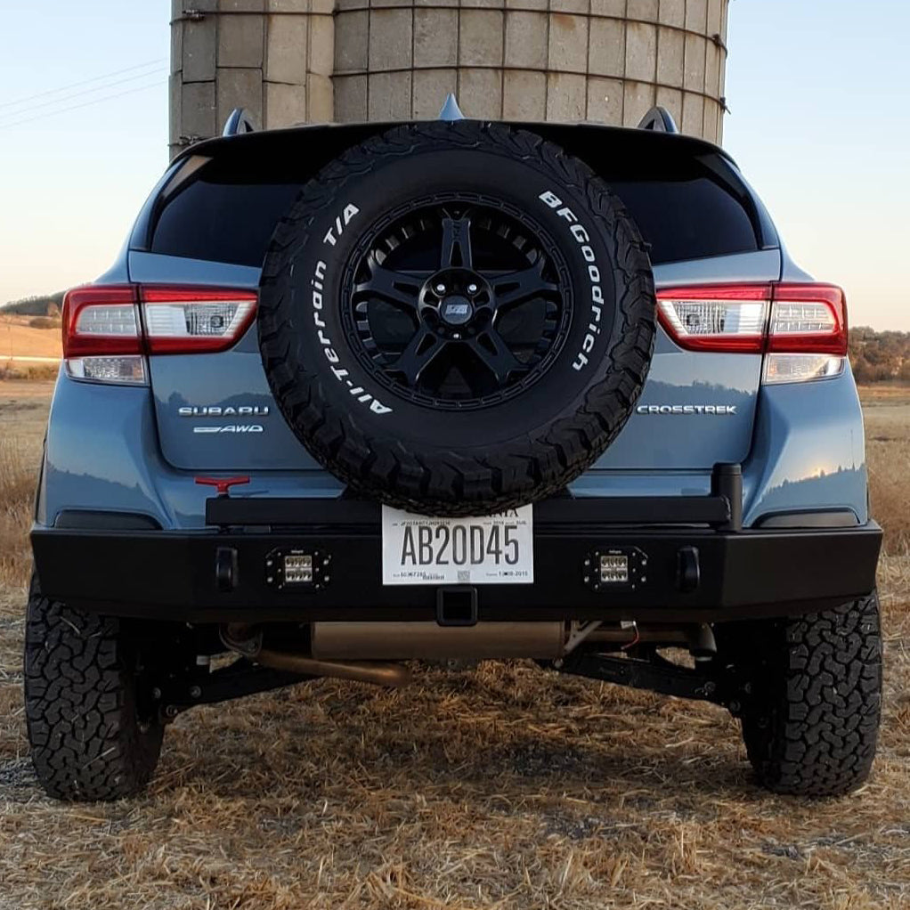 2013 to 2023 Crosstrek rear off road bumper (center mount tire carrier)