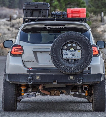 2013-2023 crosstrek rear bumper with offset tirecarrier (left or right side)