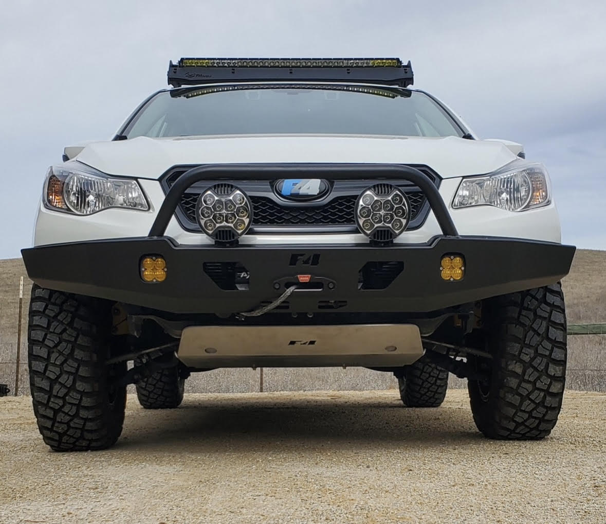2013-2023 Crosstrek front bumper with single bull bar
