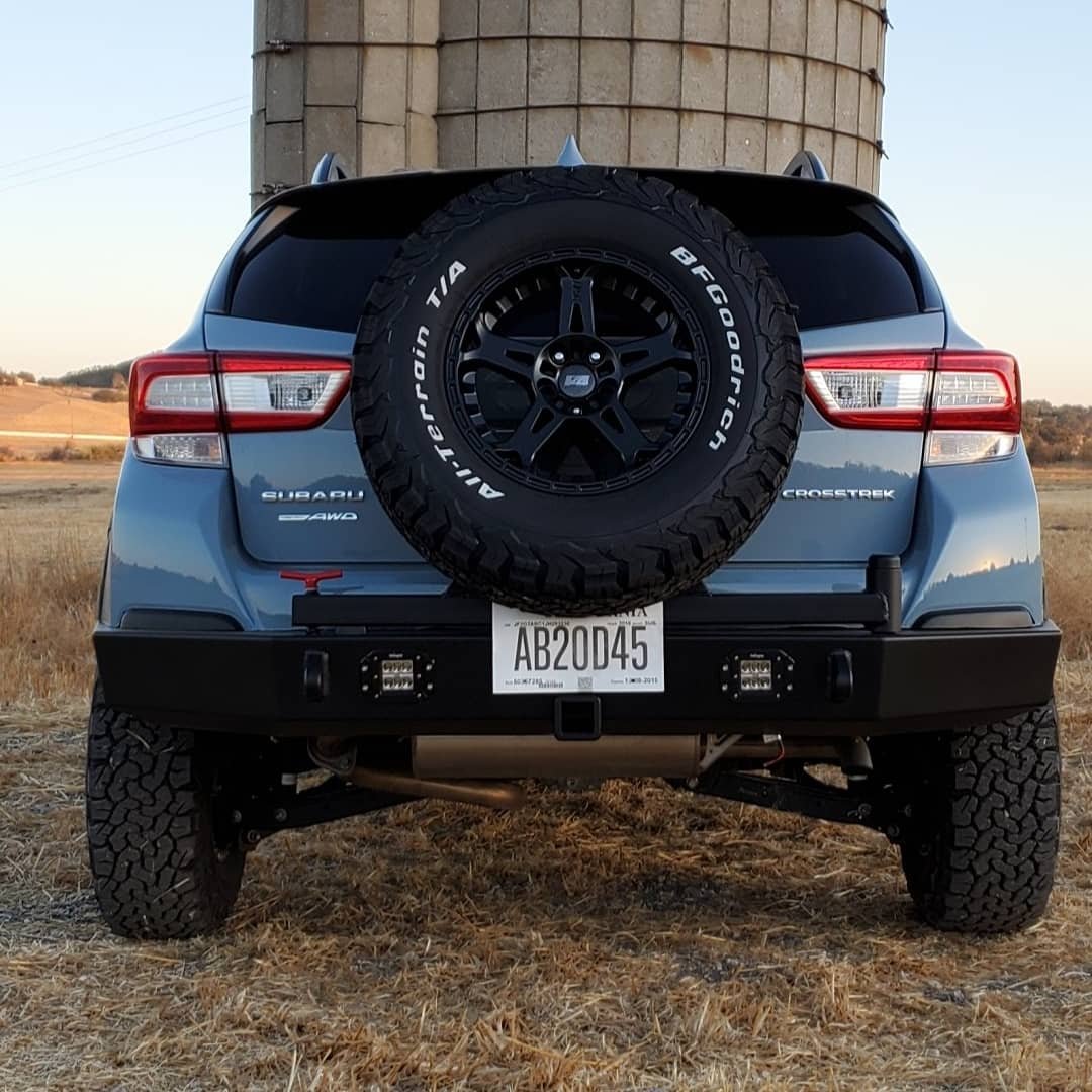 2013 to 2023 Crosstrek rear off road bumper (center mount tire carrier)